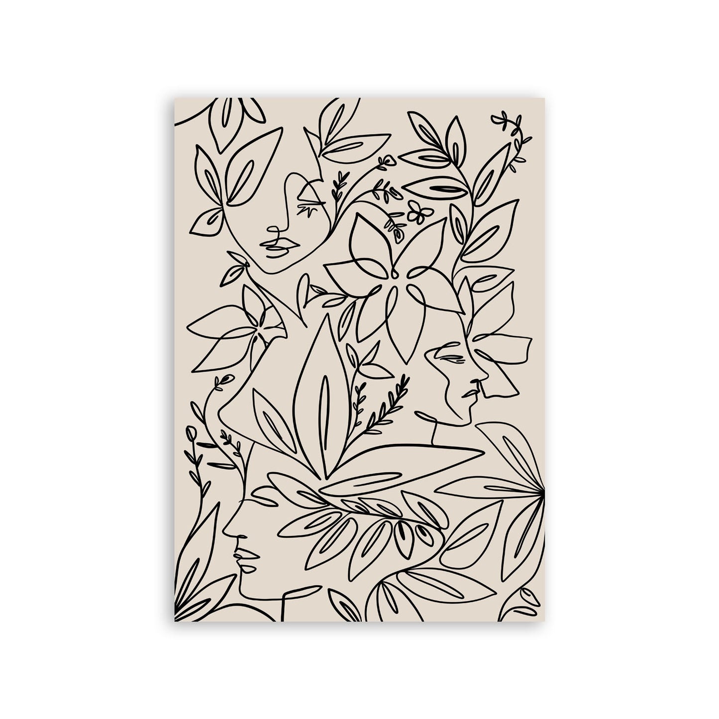Lamina Nacnic de Diseño Abstracto con Flores Surtidas