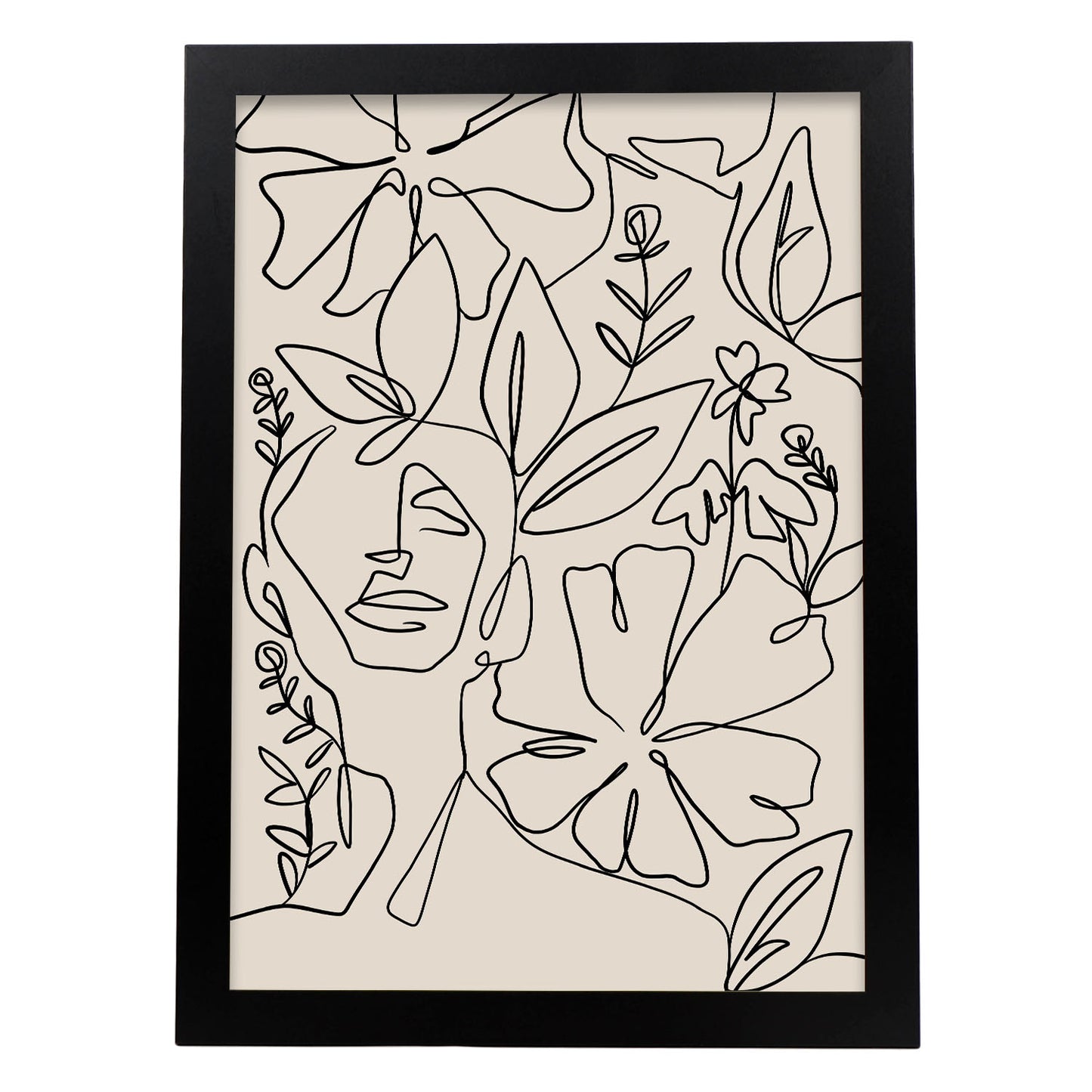 Lamina Nacnic de Diseño Abstracto y Flores Surtidas