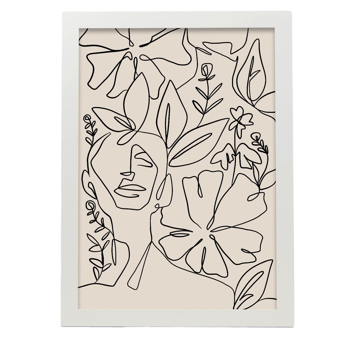 Lamina Nacnic de Diseño Abstracto y Flores Surtidas
