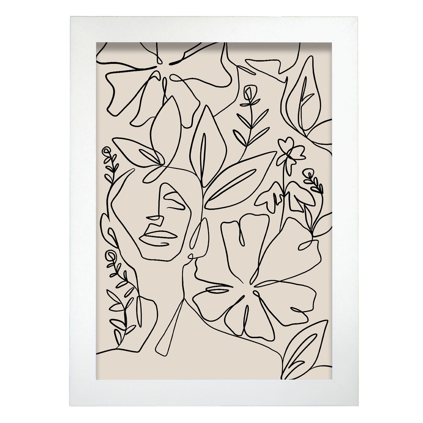 Lamina Nacnic de Diseño Abstracto y Flores Surtidas