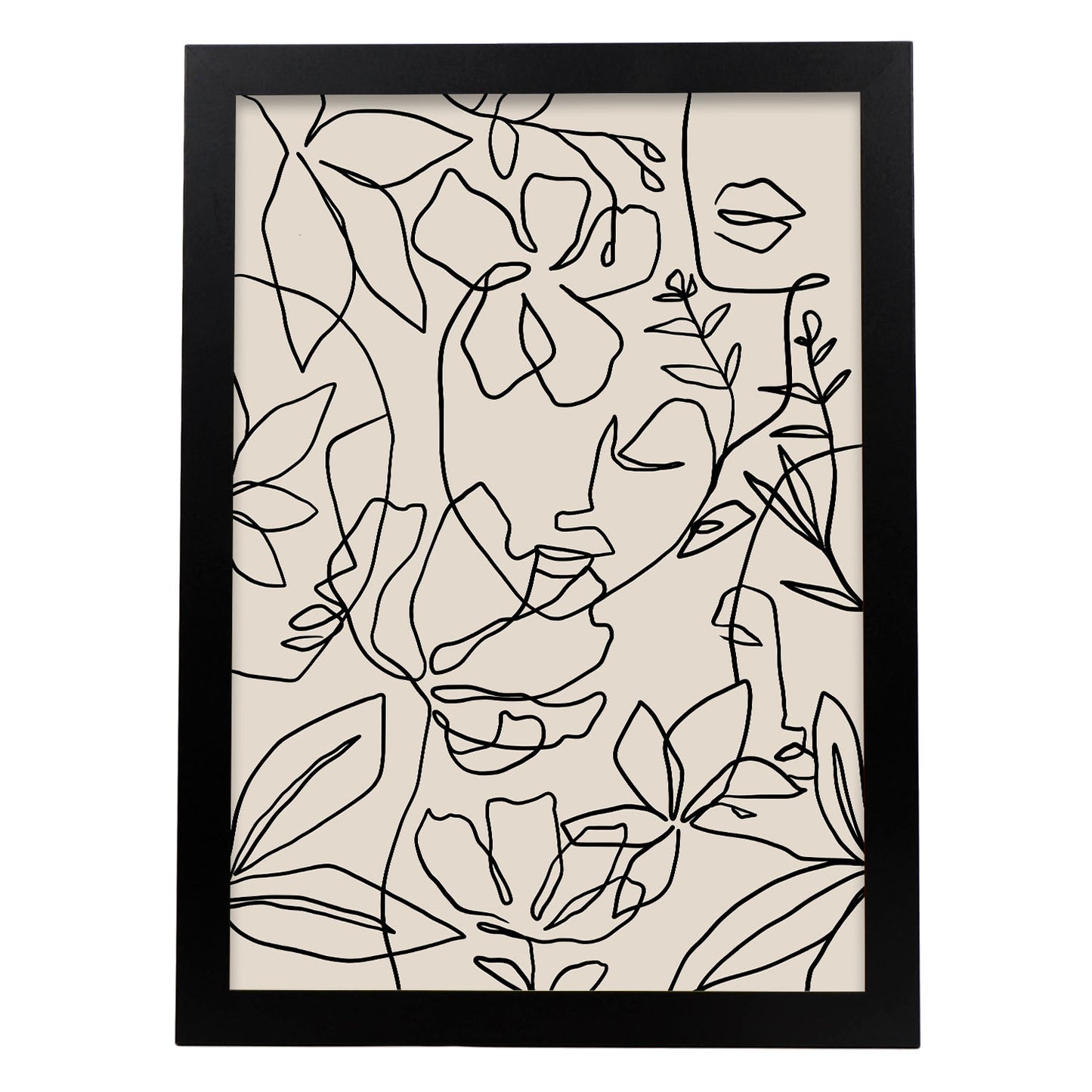 Lámina Diseño de Cara de Reposo en Flores Surtidas Nacnic