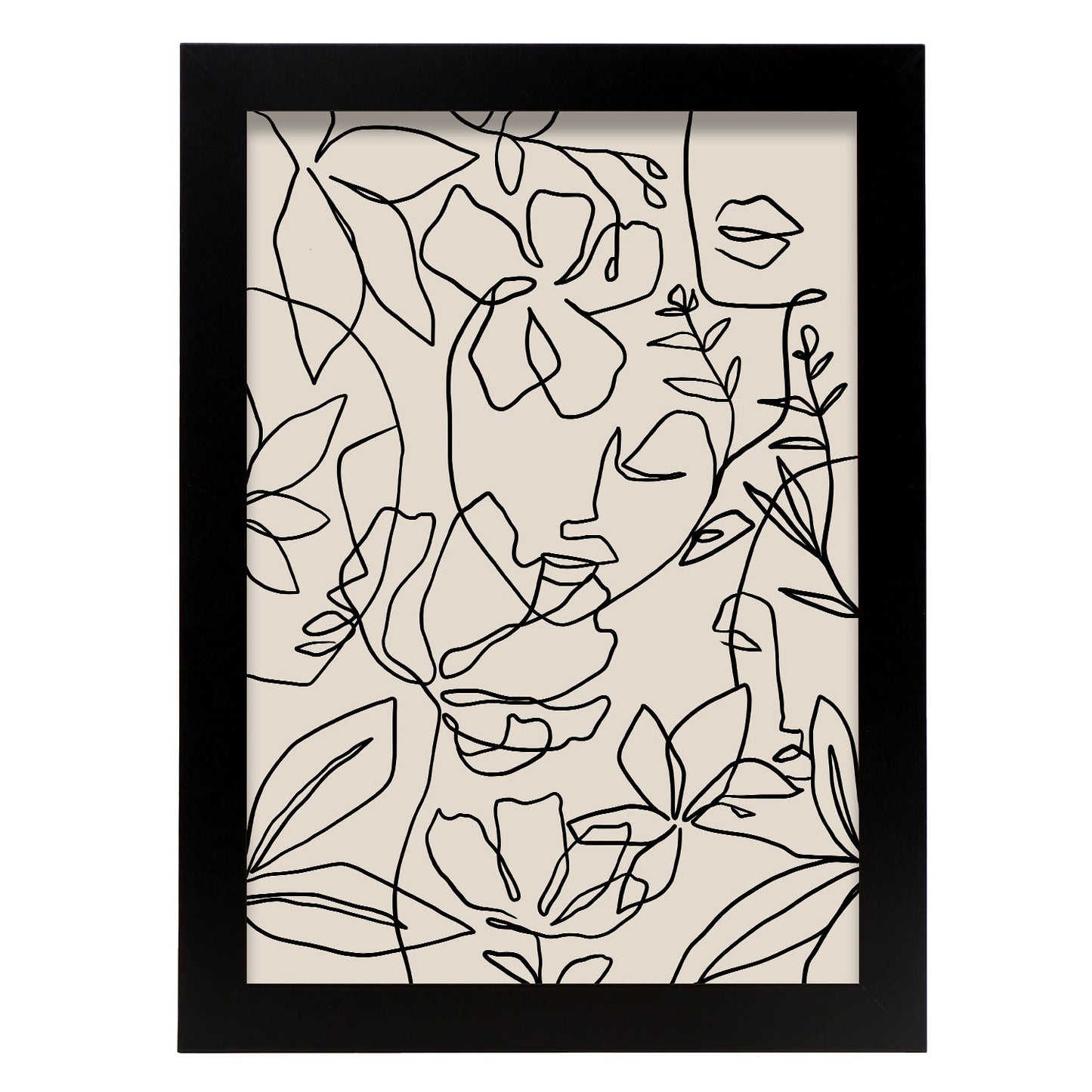 Lámina Diseño de Cara de Reposo en Flores Surtidas Nacnic