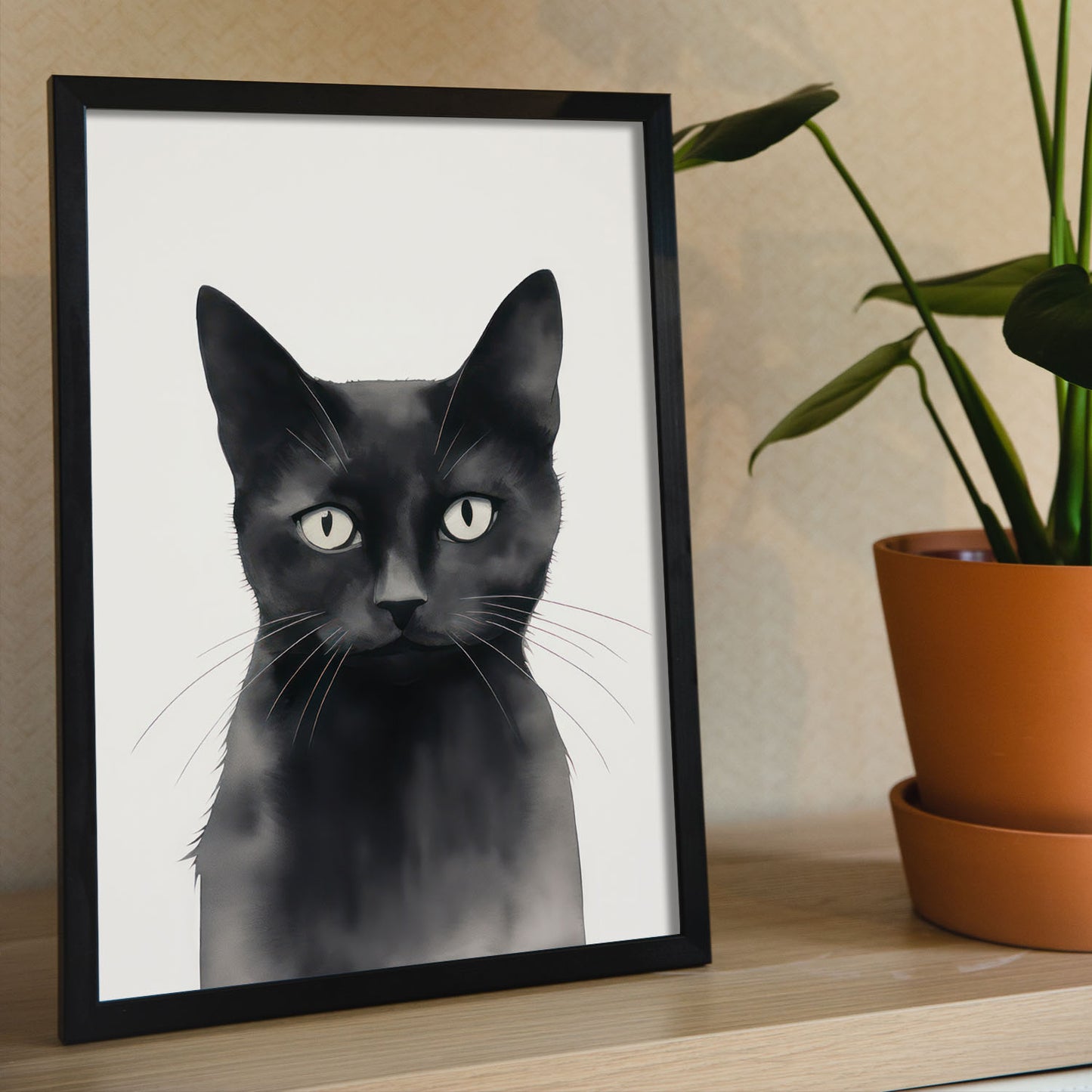 Lamina Nacnic de Gato Negro para Guardería y Hogar