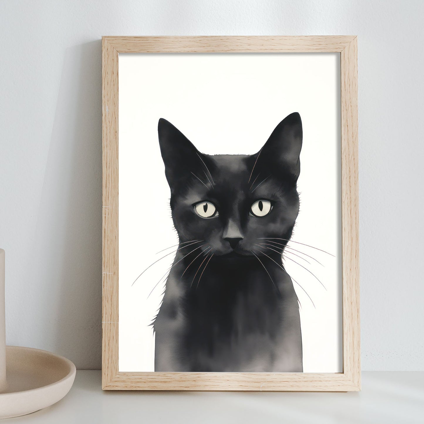 Lamina Nacnic de Gato Negro para Guardería y Hogar