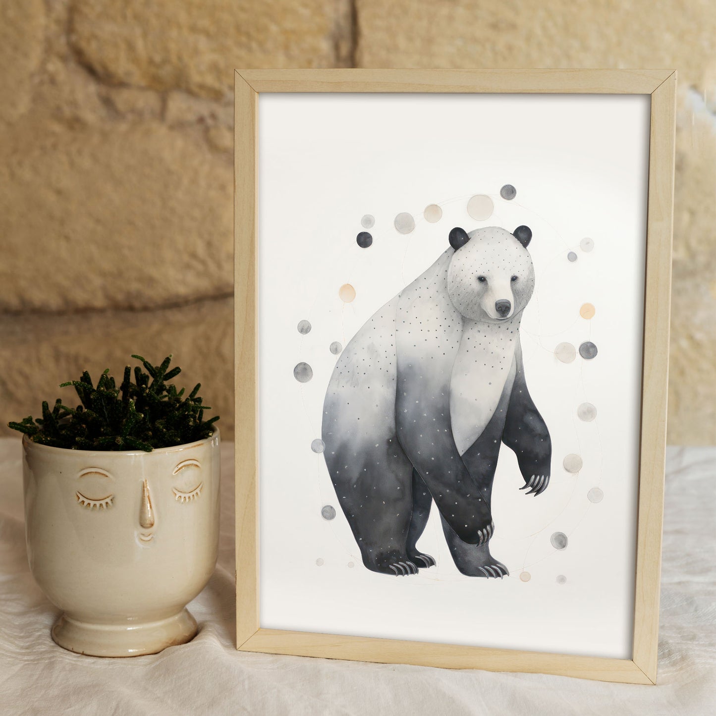Lamina Nacnic Oso Polar para Guardería y Hogar