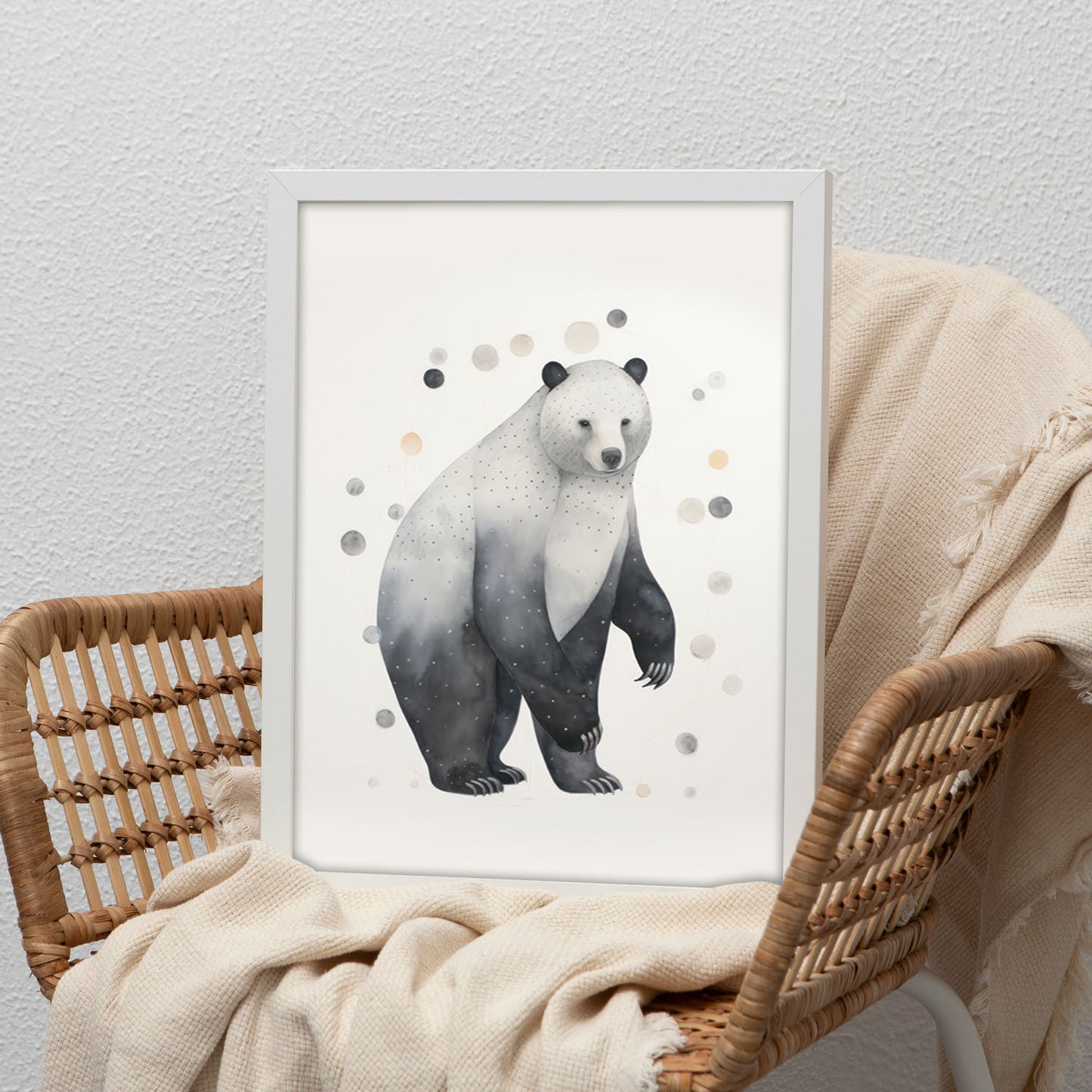 Lamina Nacnic Oso Polar para Guardería y Hogar