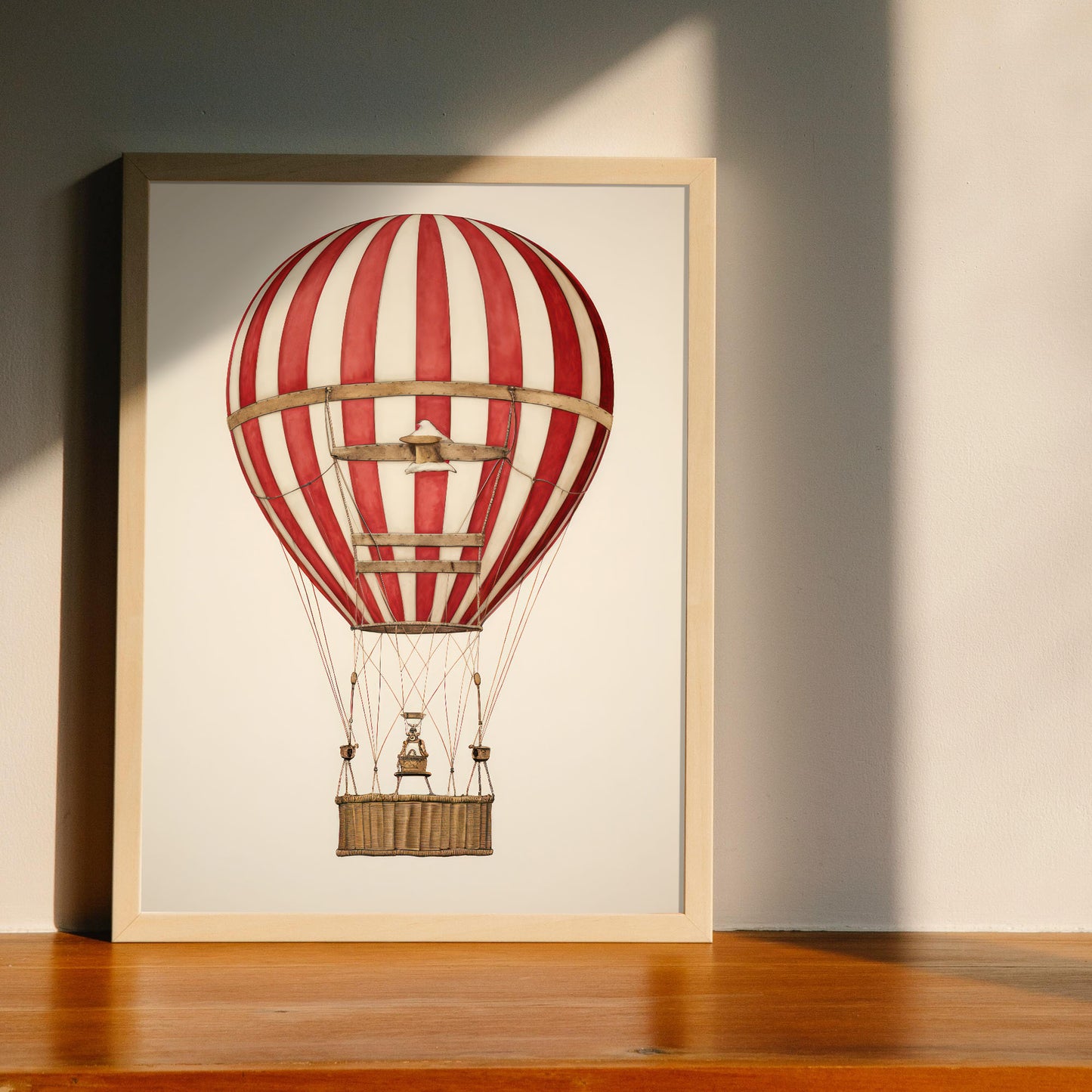 Nacnic Lámina Decorativa con Globo Aéreo