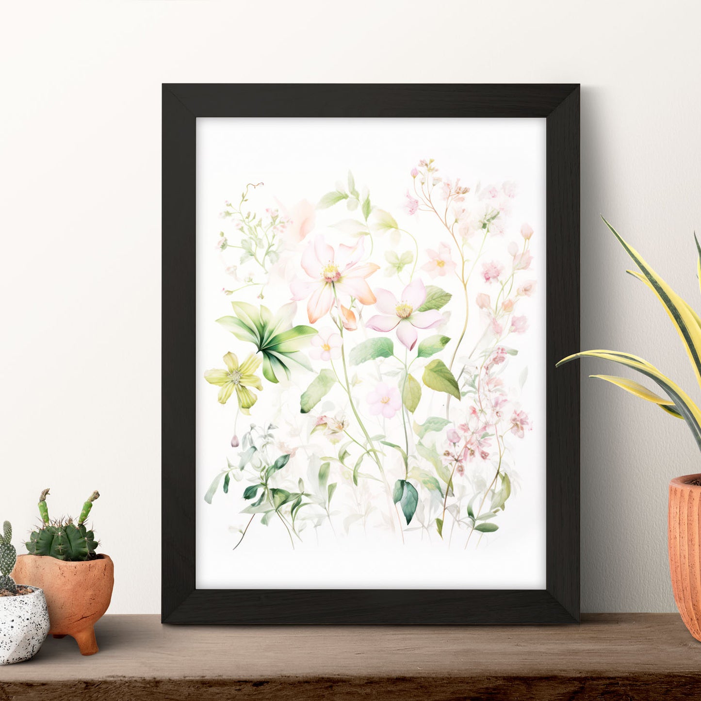 Nacnic Las flores violetas Lamina. En Impresiones de vivero de plantas. Estampados decorativos estéticos para su sala de estar, dormitorio, hogar