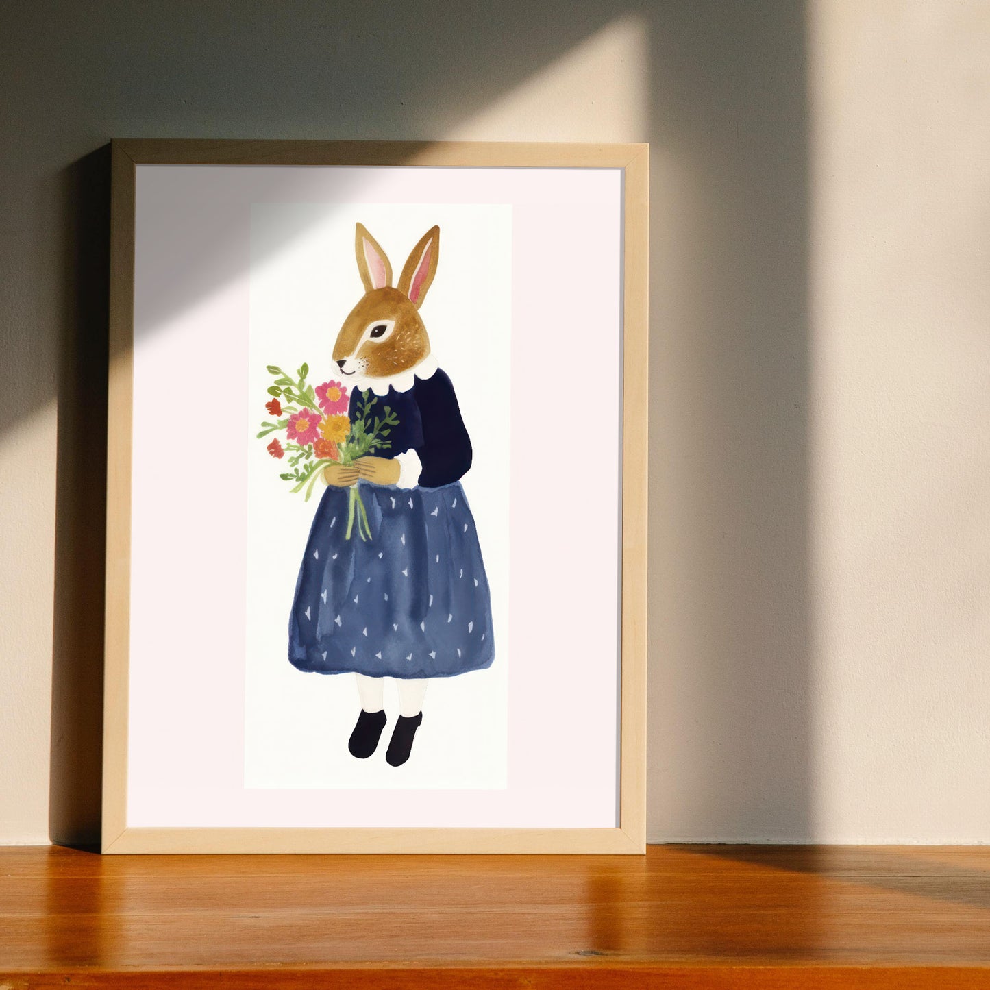 Nacnic Lámina Señora Foxy en Guardería de Ropa