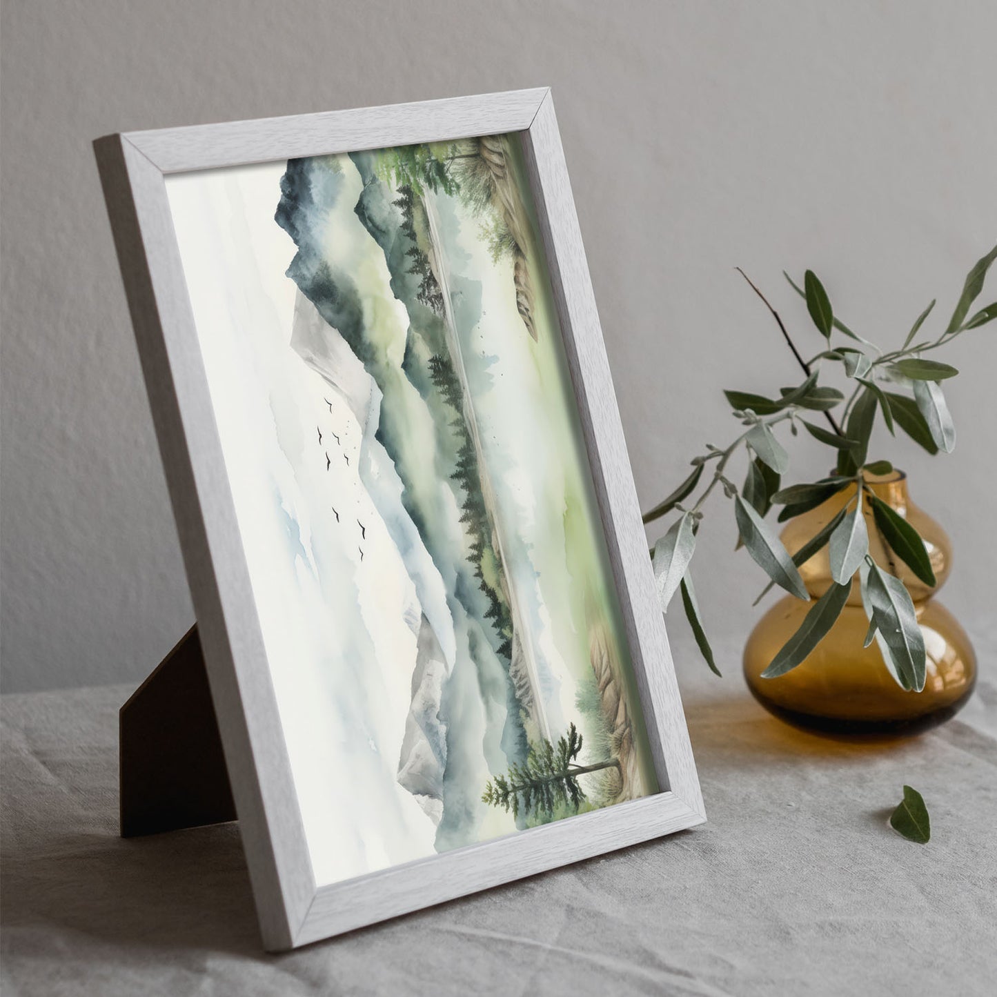 Nacnic Las colinas 1 Lamina. En Impresiones de guardería de vista colorida. Estampados decorativos estéticos para su sala de estar, dormitorio, hogar