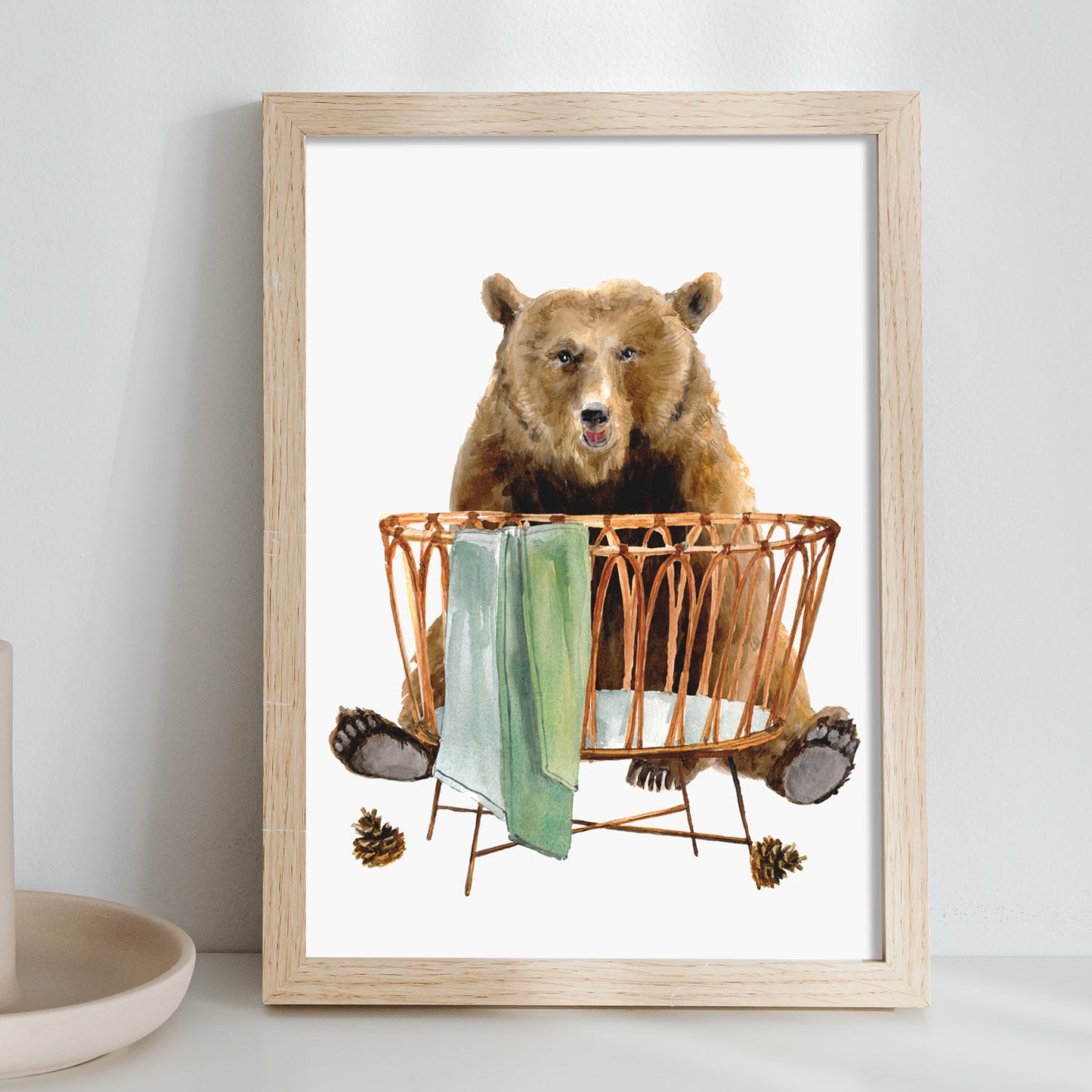 Nacnic Oso de manchas Lamina. En Animales impresos para guardería. Estampados decorativos estéticos para su sala de estar, dormitorio, hogar
