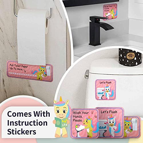 Tabla de Entrenamiento al Baño Unicornio con Calcomanías Magnéticas para Niños - Láminas