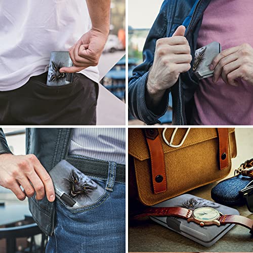 Cartera de Aluminio con Bloqueo RFID y Diseño de Dragón