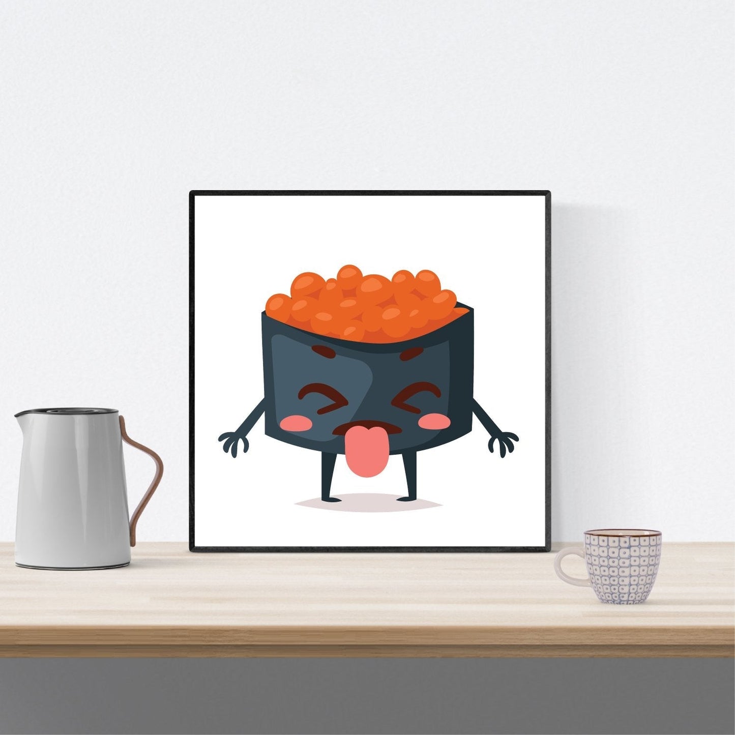 Set de Tres láminas Sushi. Pack de Tres Poster para enmarcar con imágenes de Sushi.-Artwork-Nacnic-Nacnic Estudio SL