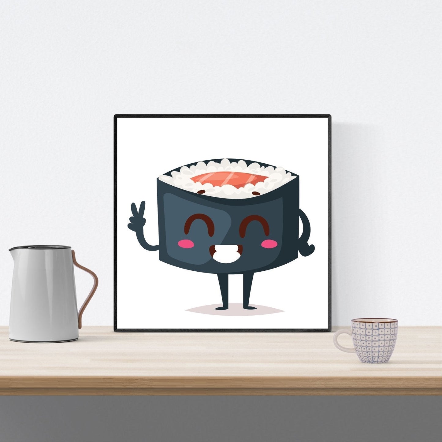 Set de Tres láminas Sushi. Pack de Tres láminas para enmarcar con imágenes de Sushi.-Artwork-Nacnic-Nacnic Estudio SL