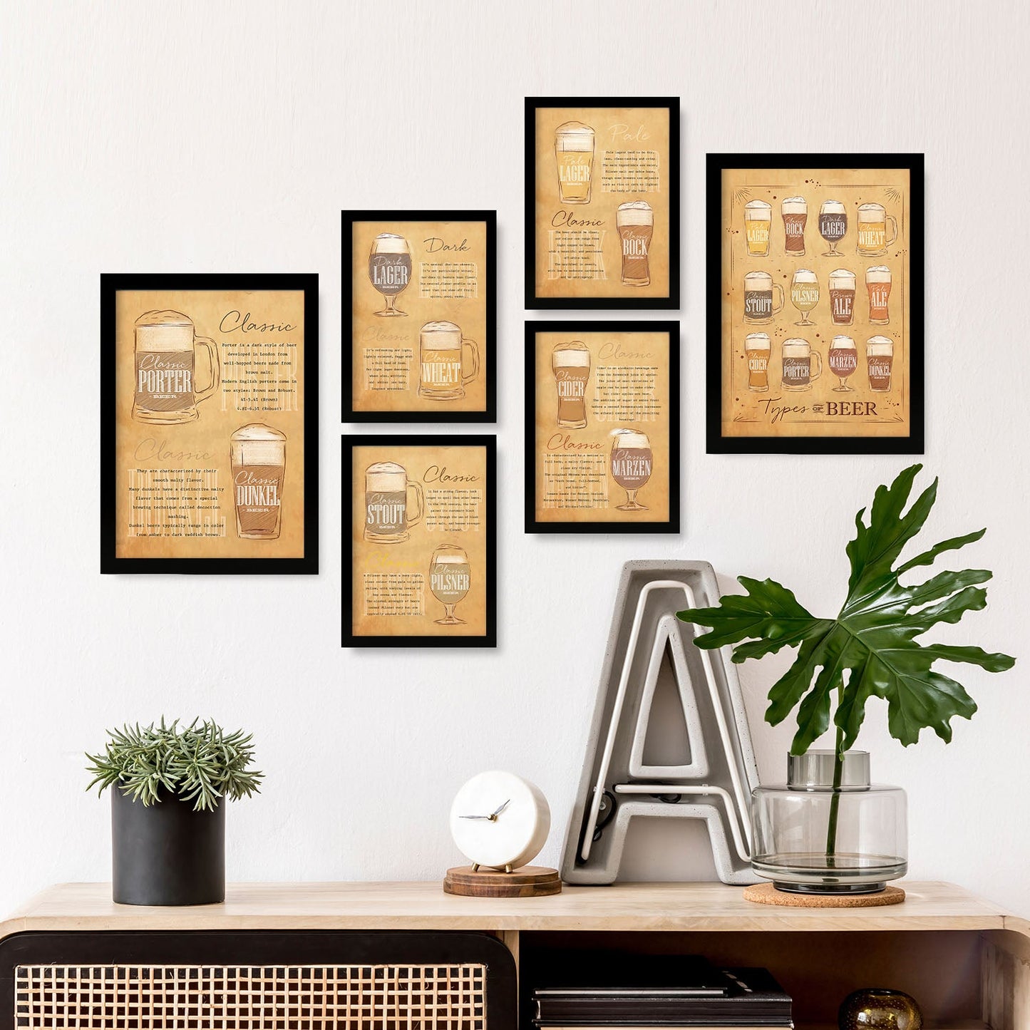 Nacnic CERCEZAS Y TIPOS - Lámina de Arte para Pared