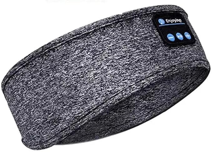 Imperial Yankee, Auriculares para Dormir, Bluetooth Diadema, Cascos Diadema Inalambricos con Altavoz Ultrafinos, Diadema Deportiva para Musica, Dormir, Correr, Entrenar, Viajar (Azul Delux)