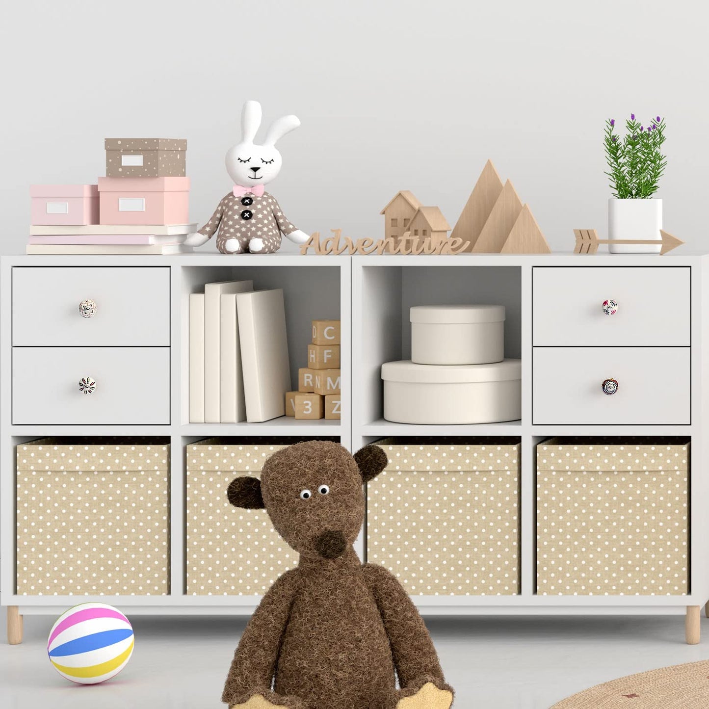 Set de 20 pomos tiradores de cerámica | Diseños y formas flores vintage | Decoración para muebles, armarios y cajones.-Nacnic-Nacnic Estudio SL