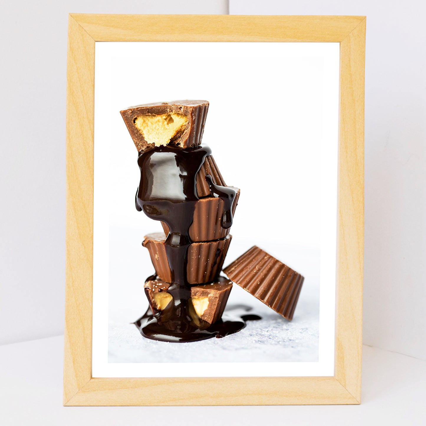 Set de 3 Cuadros Desayuno Mañana Café, Muffins, Croissant Ilustración impresa en estilo Fotográfico para decorar las paredes de Cocina, Despensa, Comedor, Restaurante