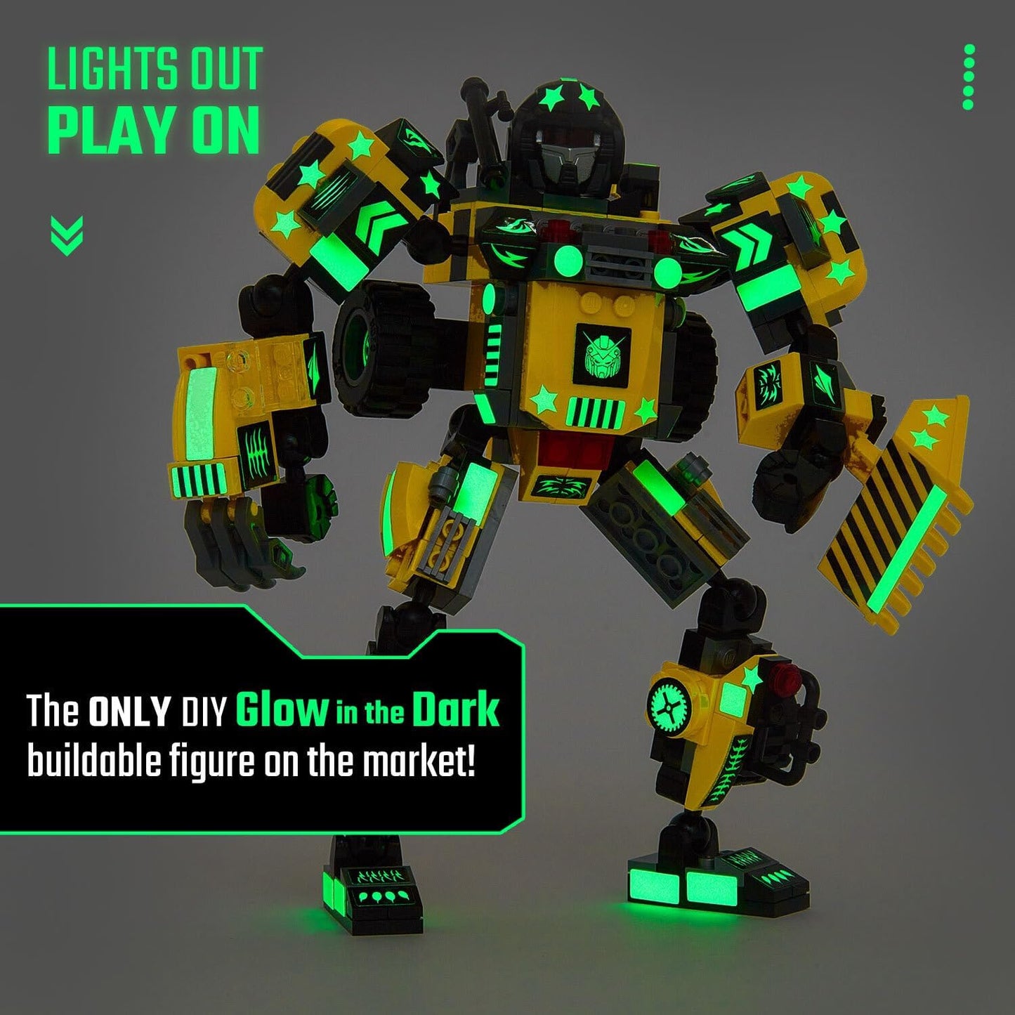 Jitterygit Figura de acción de superhéroe robot mecánico, juego de juguetes de regalo de Navidad, los mejores ladrillos creativos de construcción STEM para cumpleaños, guerrero del ejército espacial para niños, niñas de 6, 7, 8, 9 y 10 años