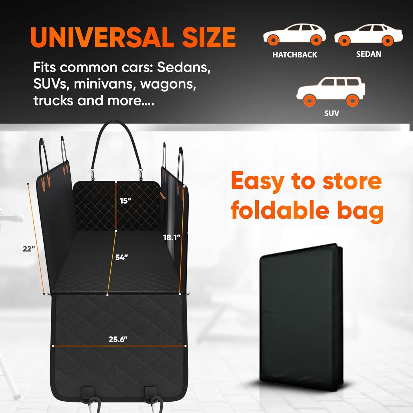 Funda para Asiento Trasero de Coche con Protección Completa TrioGato