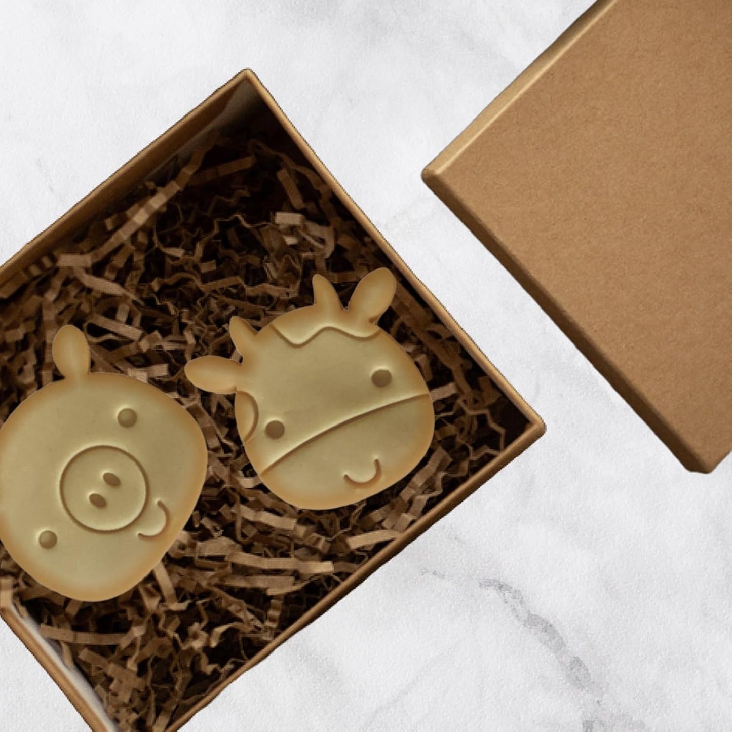 Cortadores de galletas de animales de granja, juego de 5 cortadores de galletas para fiestas de cumpleaños de niños o fiestas temáticas, incluye cortador de galletas de pollo, cerdo, vaca,