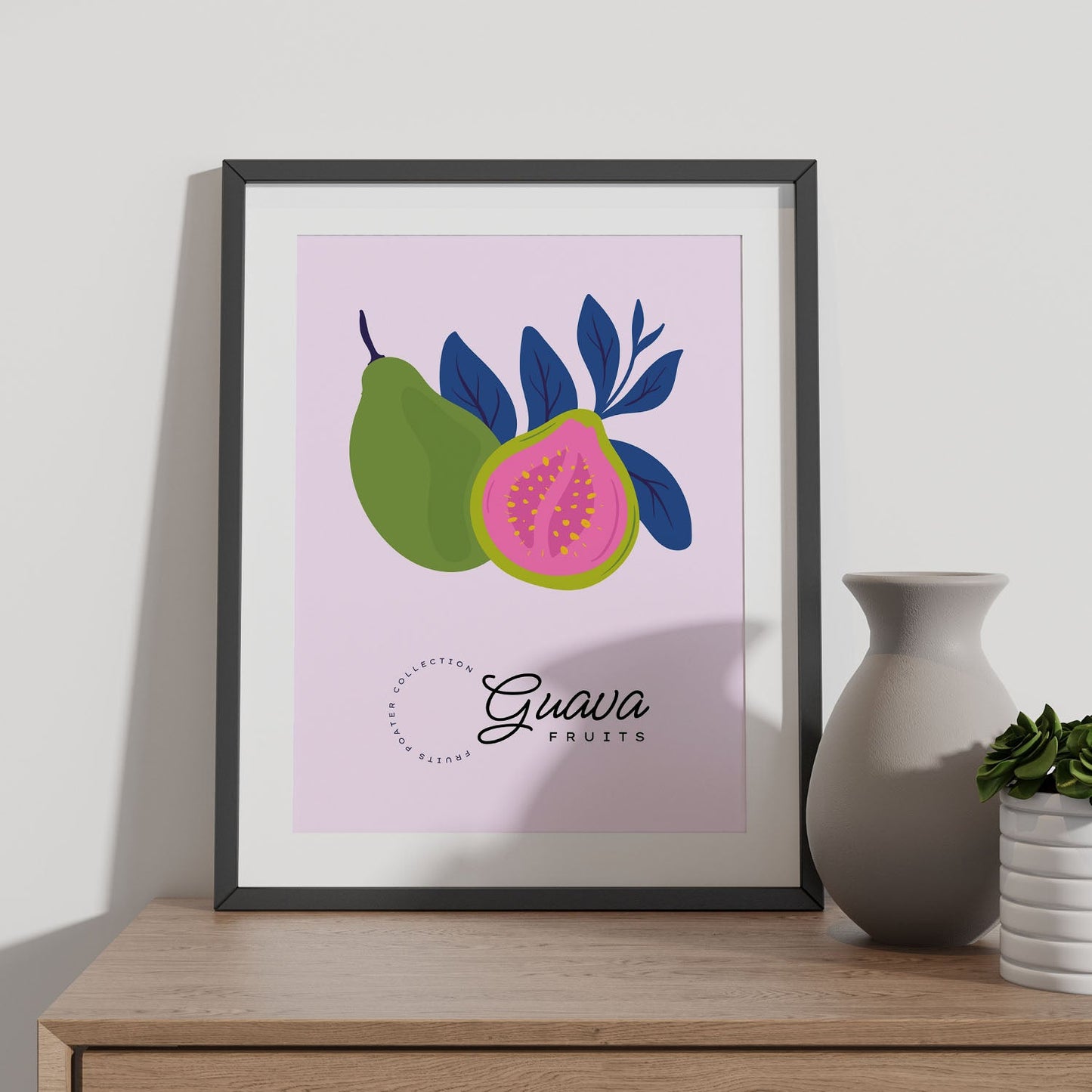 Guava Fruit and Leaves-Artwork-Nacnic-Nacnic Estudio SL