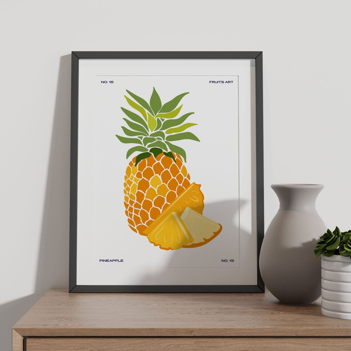 Pineapple with sliced-Artwork-Nacnic-Nacnic Estudio SL
