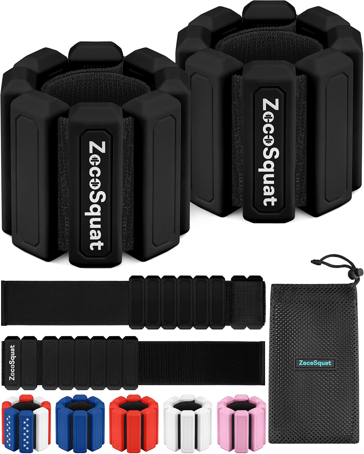 Pesas para Tobillos y Muñecas para Mujeres en Casa – Pesas para Brazos y Piernas, Diseño Antideslizante, Juego de 2 (1 lb cada una)