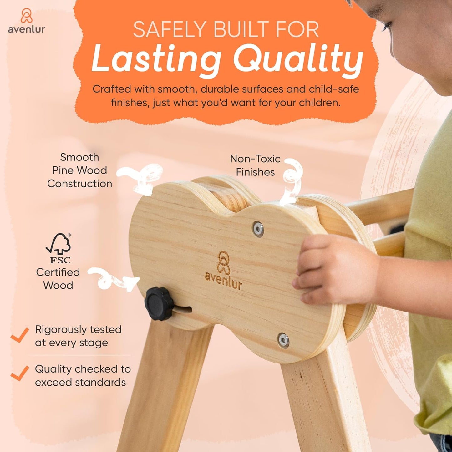 Avenlur Gimnasio de juego interior 8 en 1 – Gimnasio de la selva para niños de 2 a 6 años – Parque de juegos interior de madera con tobogán, barras de mono, escalera, escalera de cuerda, escalada en