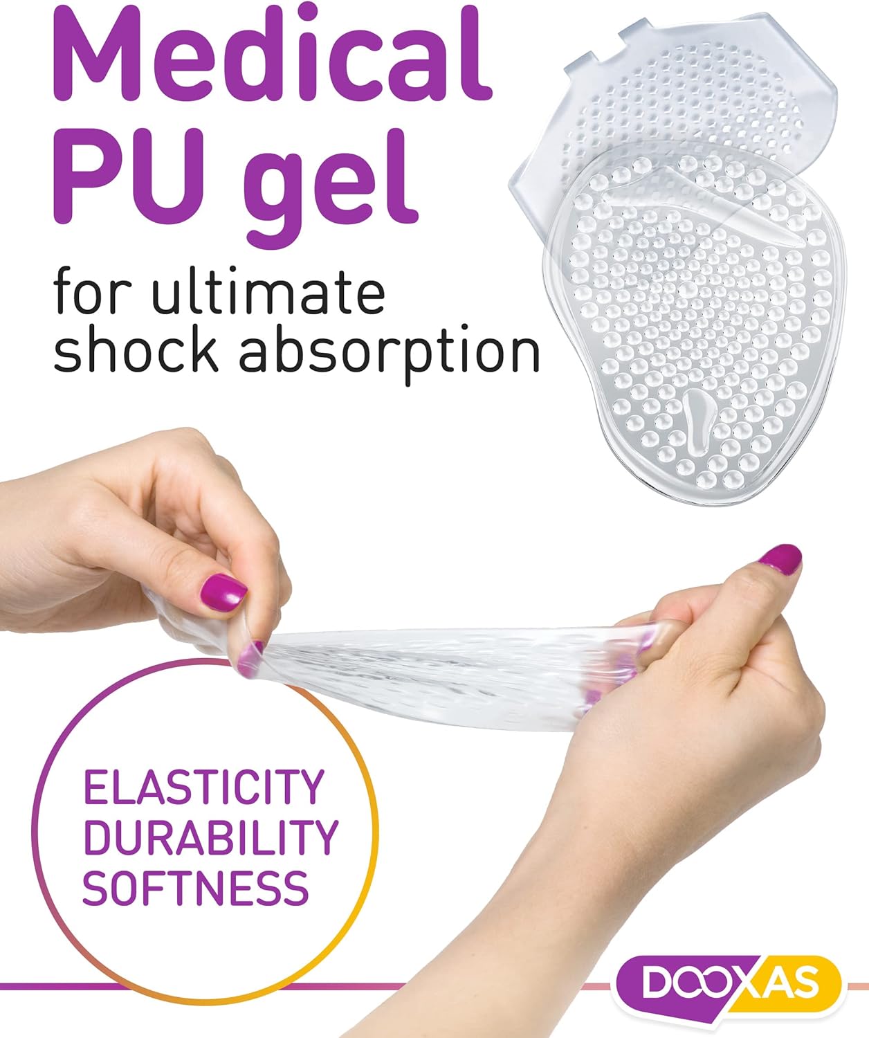 Almohadillas de Gel para Zapatos de Mujer Dooxas - Paquete 4