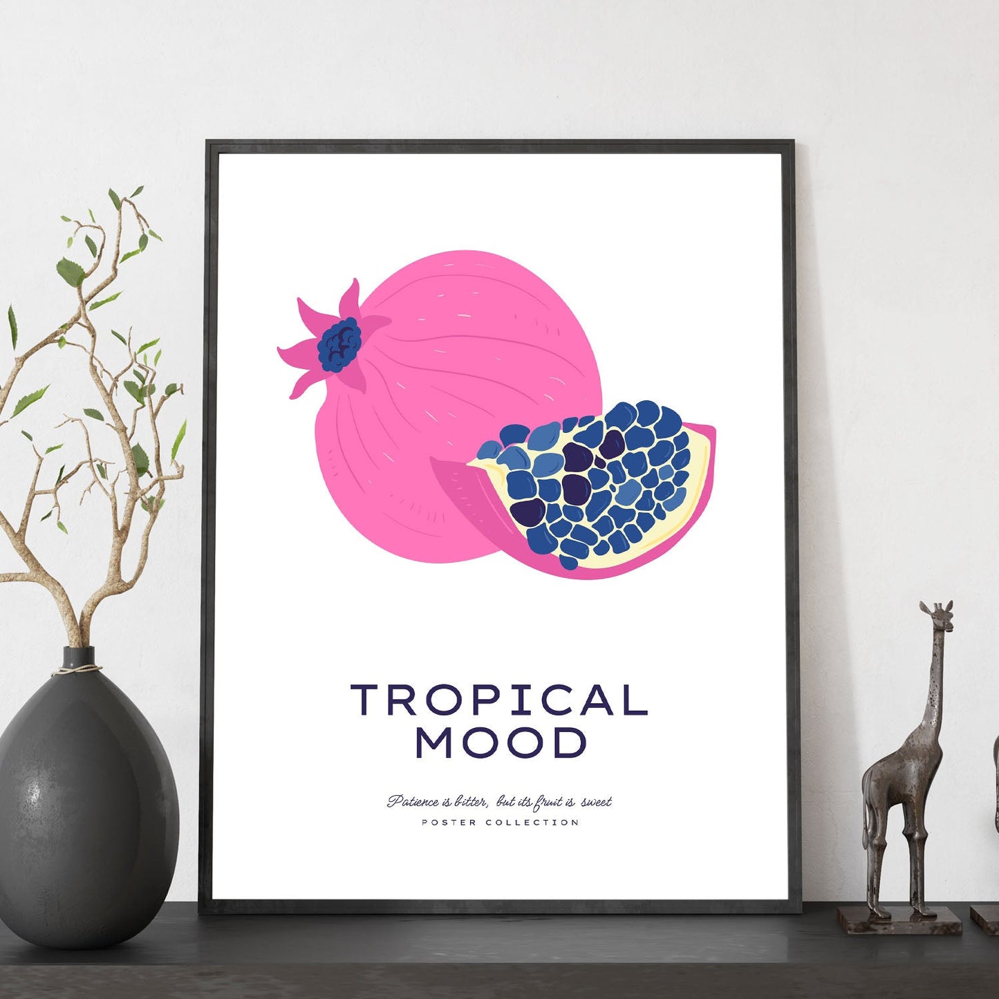 Tropical Mood Pomegranate-Artwork-Nacnic-Nacnic Estudio SL