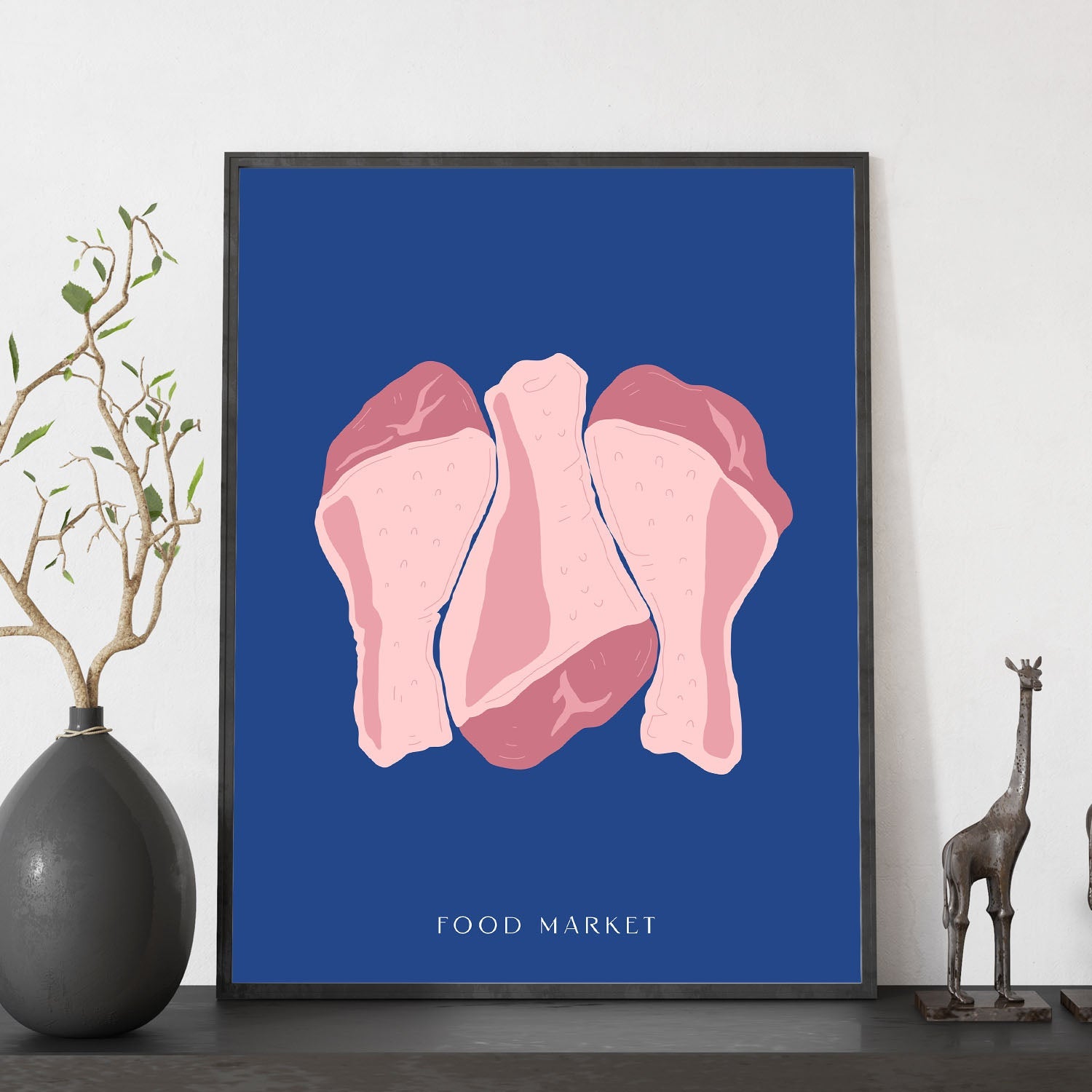 Raw Chicken Drumsticks-Artwork-Nacnic-Nacnic Estudio SL