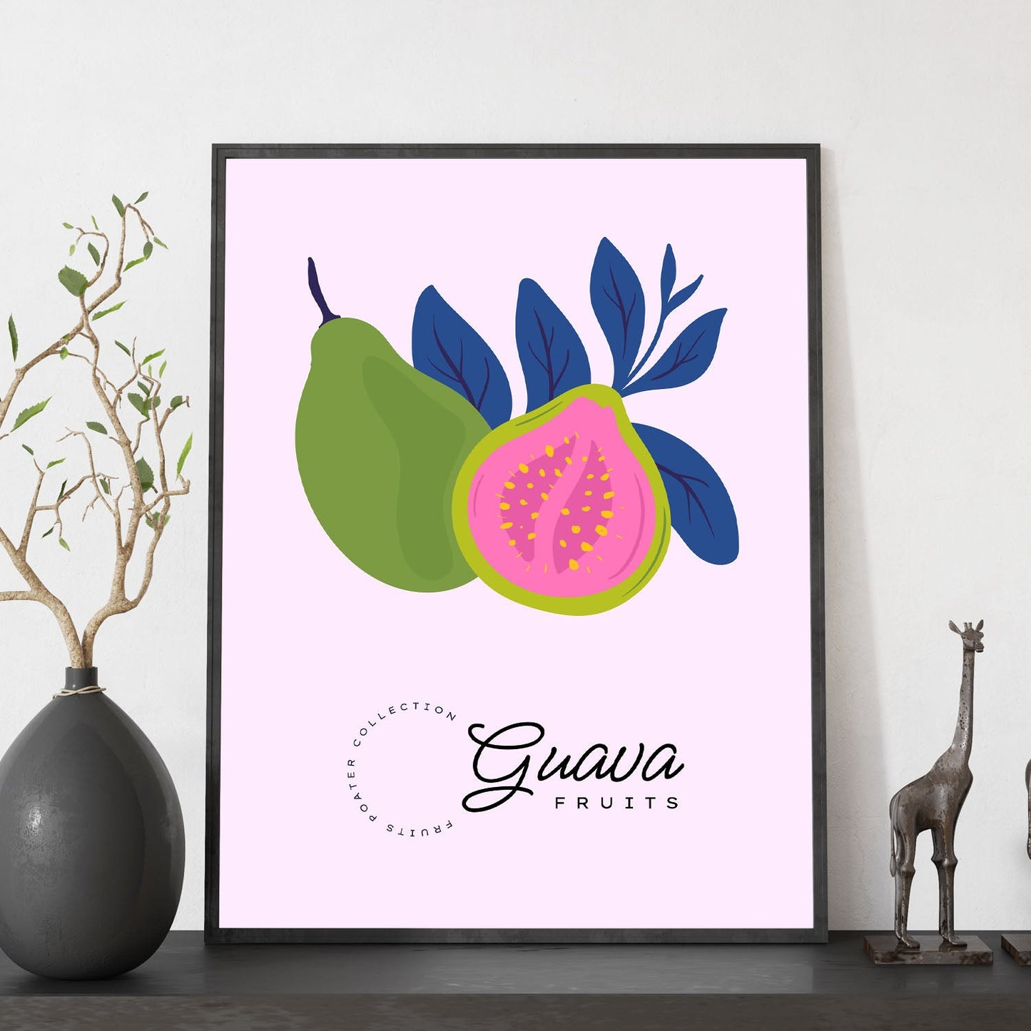 Guava Fruit and Leaves-Artwork-Nacnic-Nacnic Estudio SL
