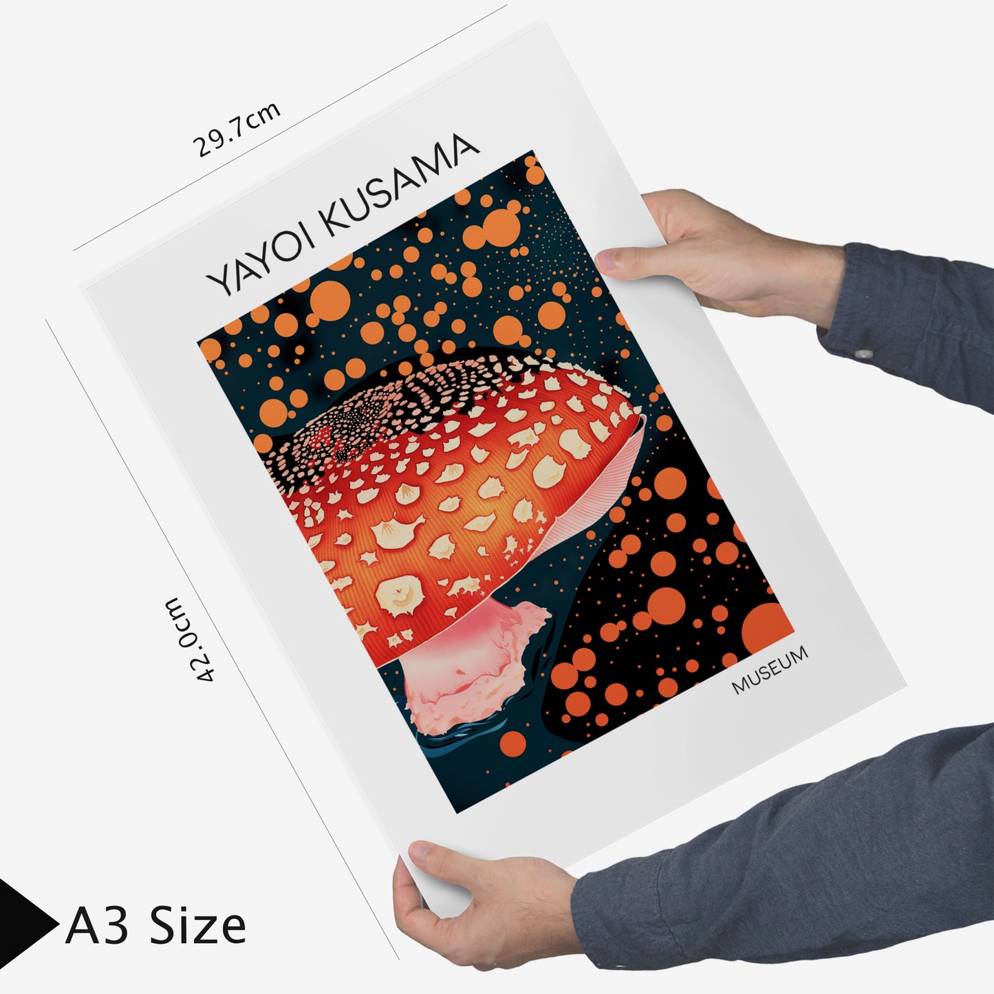 Lámina Yayoi Kusama Hongo Flor de Agua Japonesa