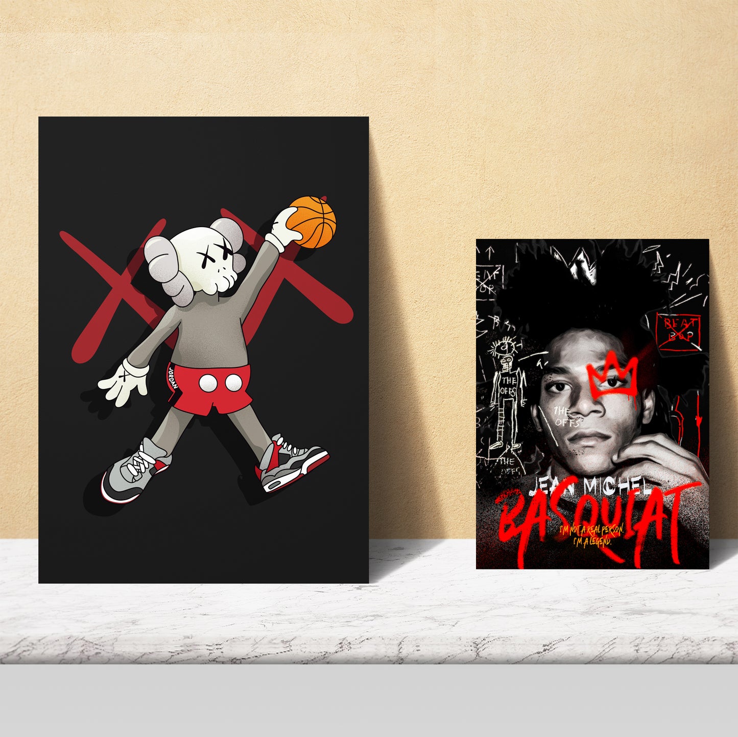 Lámina Grafiti Pop King James Jordan Nike Basquiat Kobie