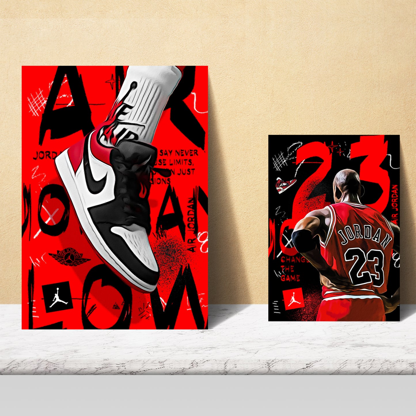 Iconic Jordan Grafiiti Red and Black