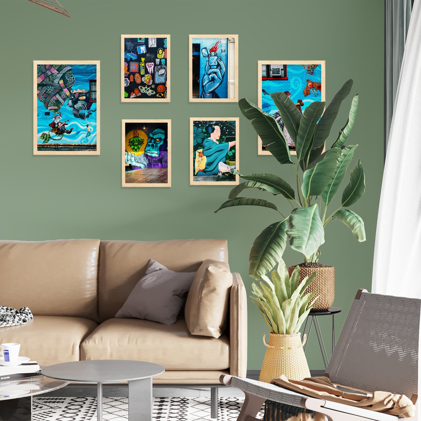 Graffiti Turquesa, azul, arte callejero