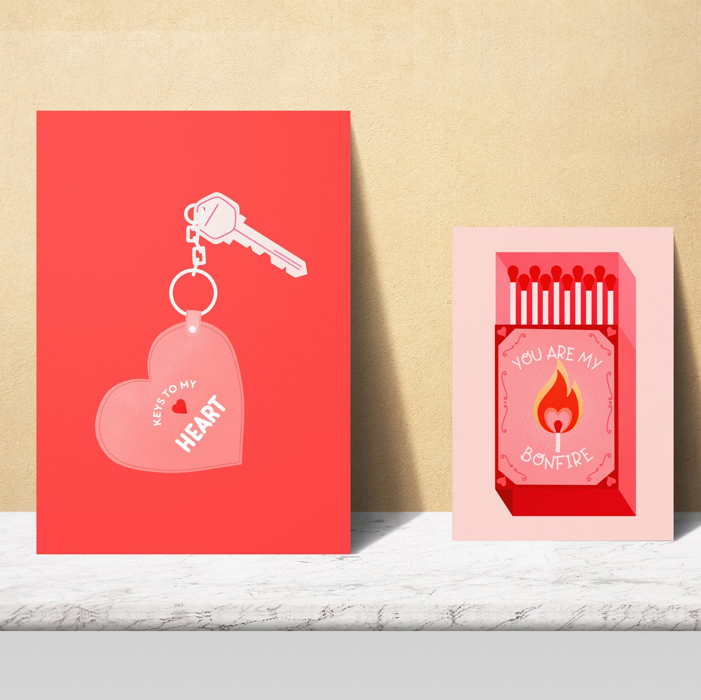 Illustraciones de arte moderno en rosa