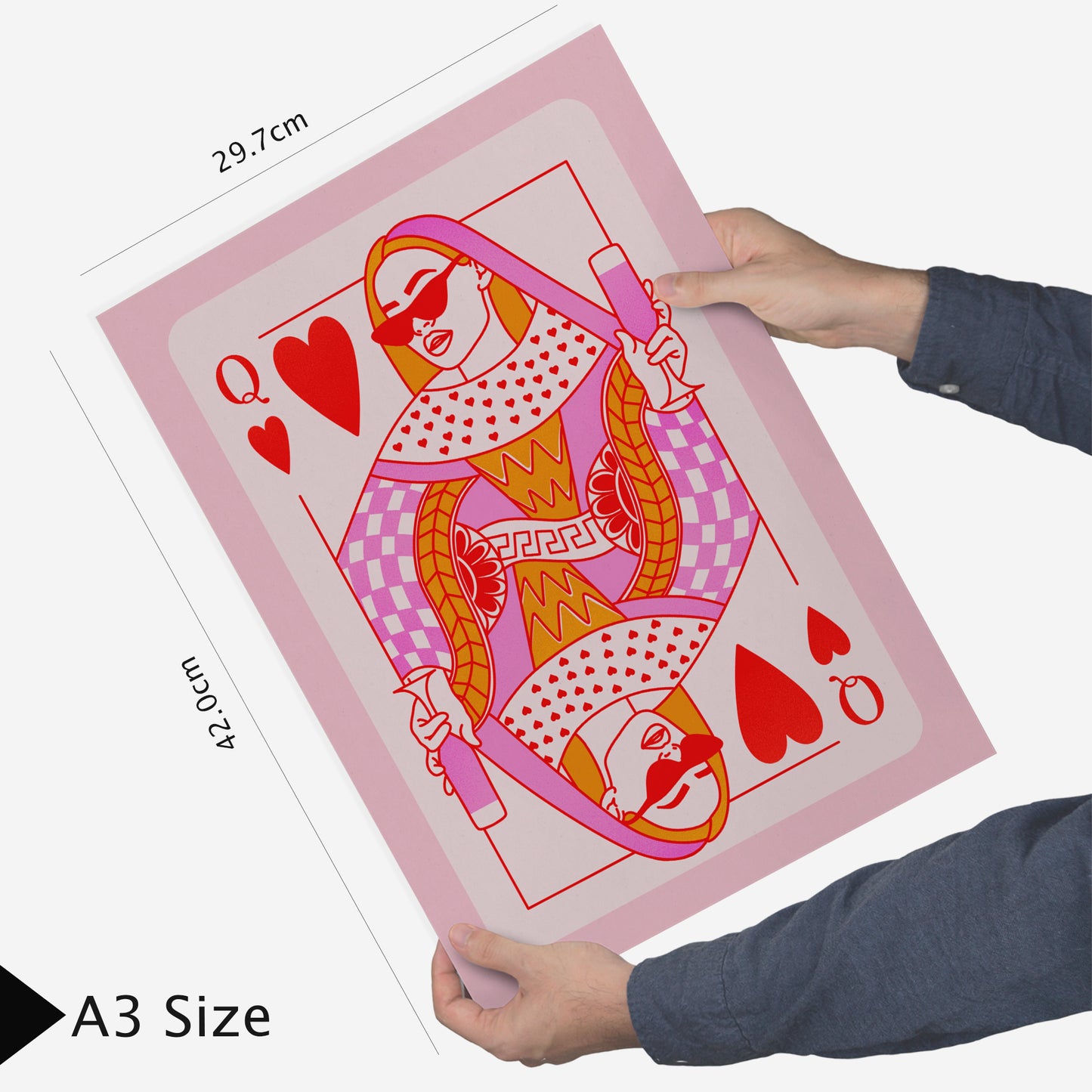 Illustraciones de arte moderno en rosa