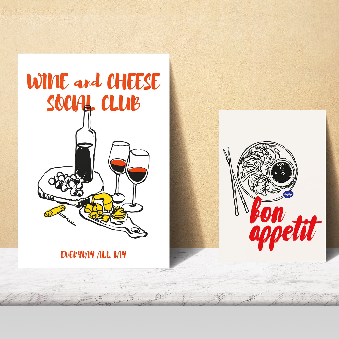 Ilustraciones de alimentos y comida estilo pop art ramen y pasta
