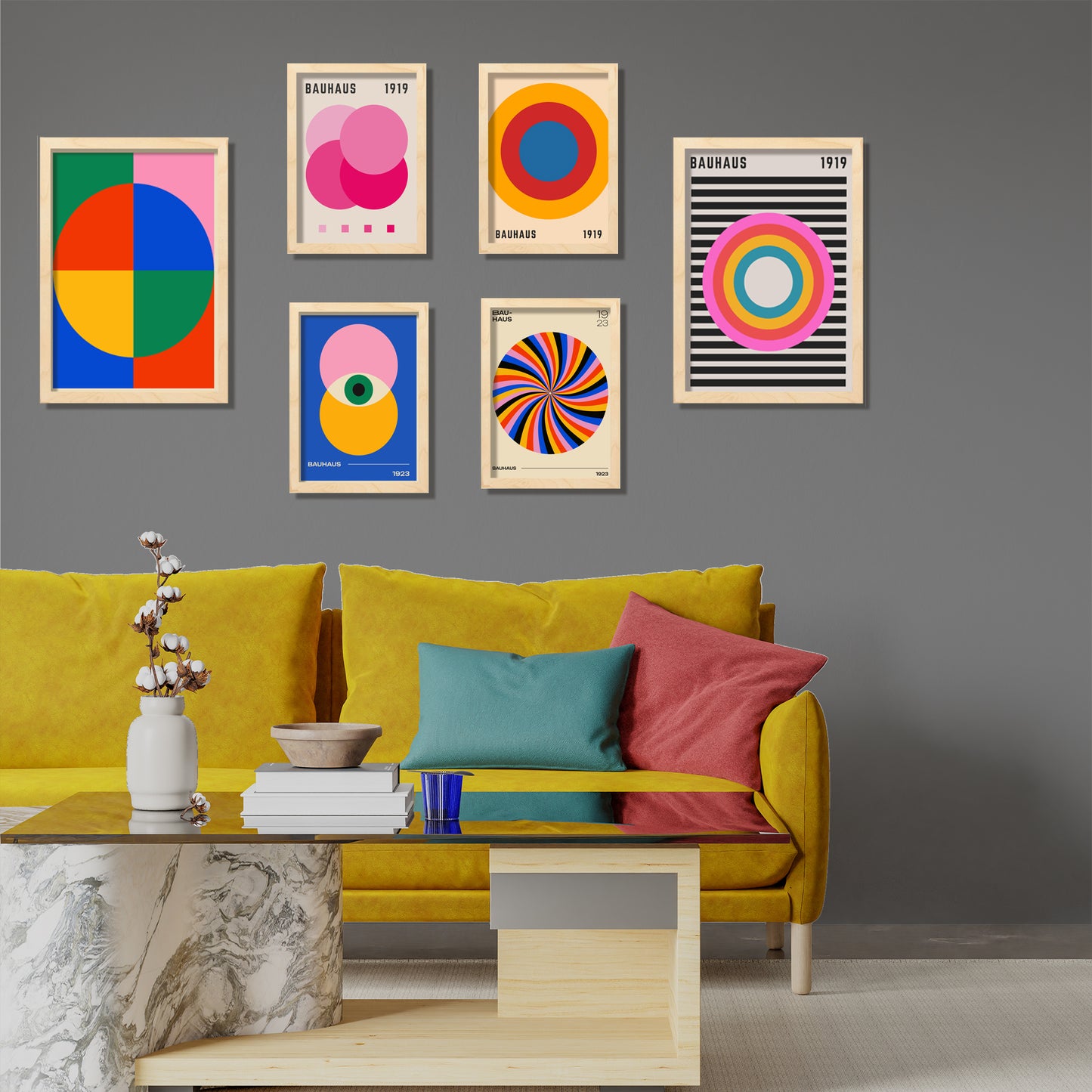 Formas Geometricas Bauhaus colores llamativos