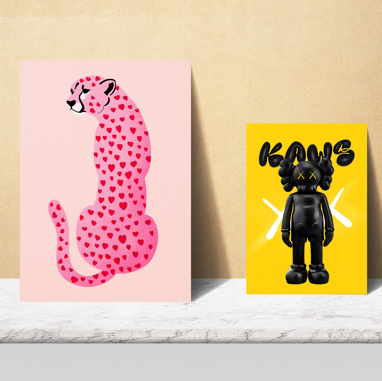 Illustraciones de arte moderno kaws