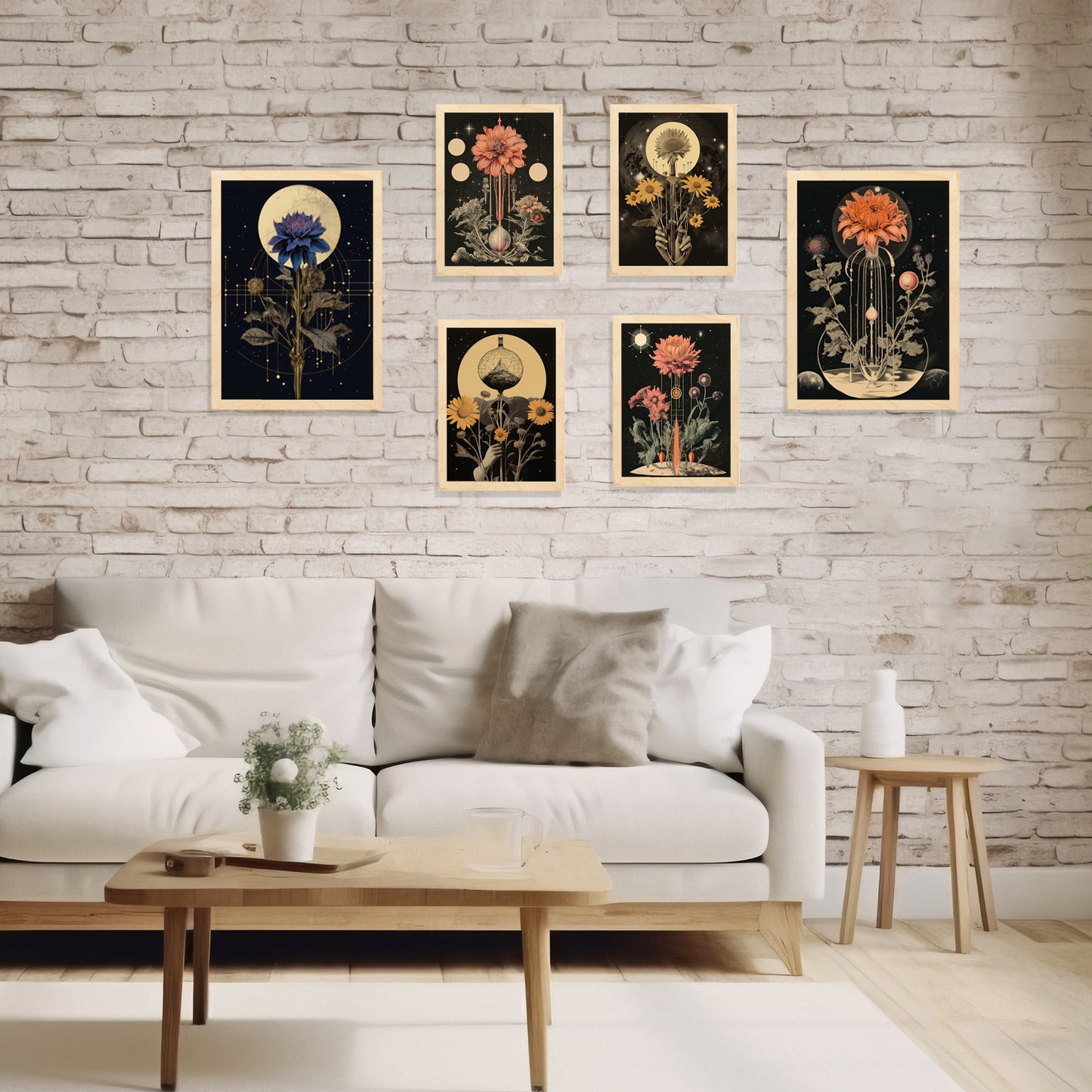 Ilustracion Collage surrealista estilo esoterico mistico