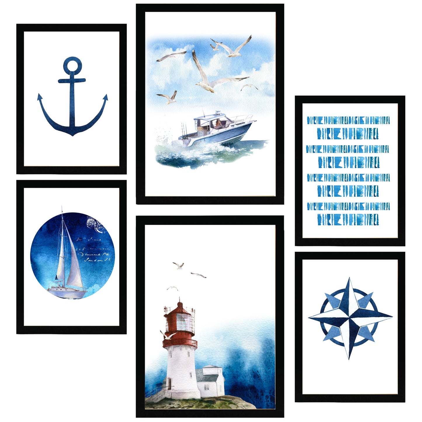 Composición azul marino