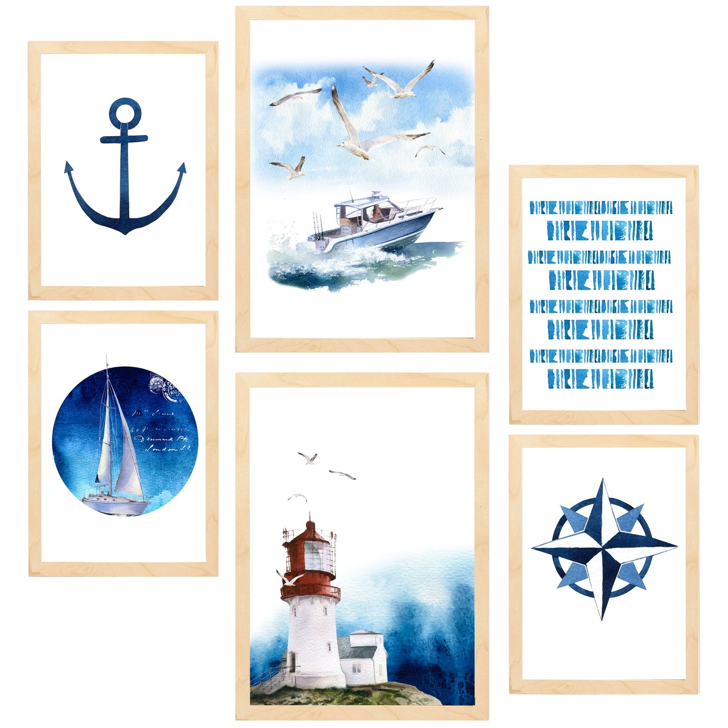 Composición azul marino
