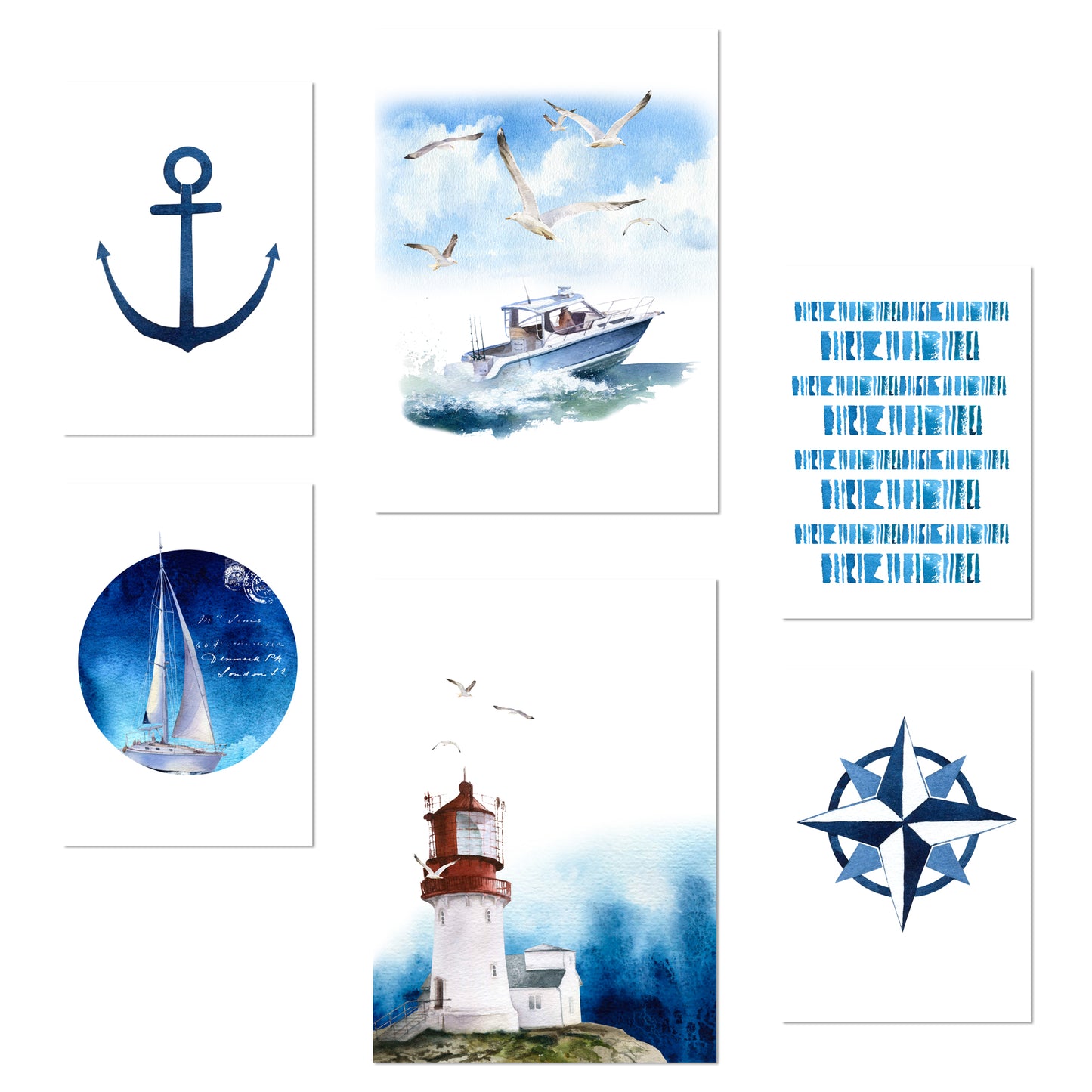 Composición azul marino