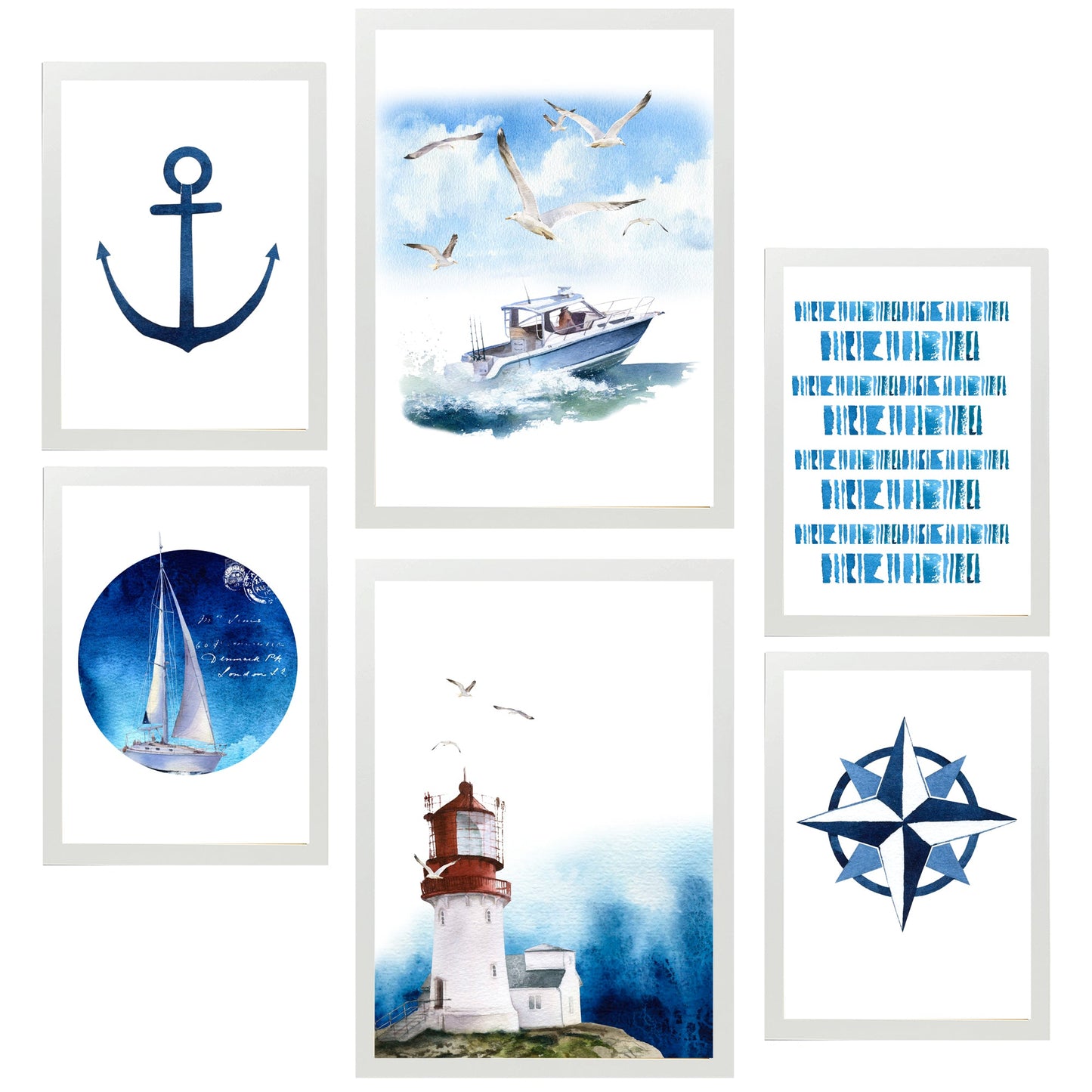 Composición azul marino
