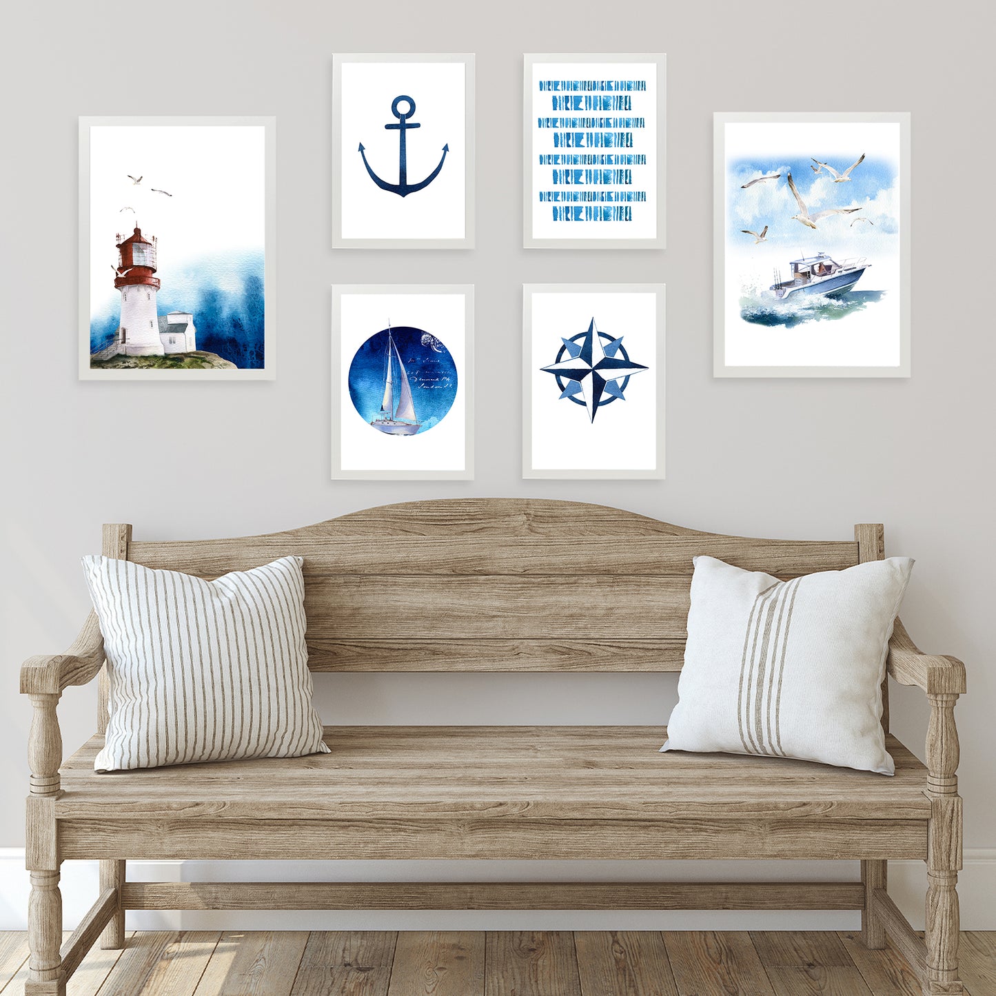 Composición azul marino