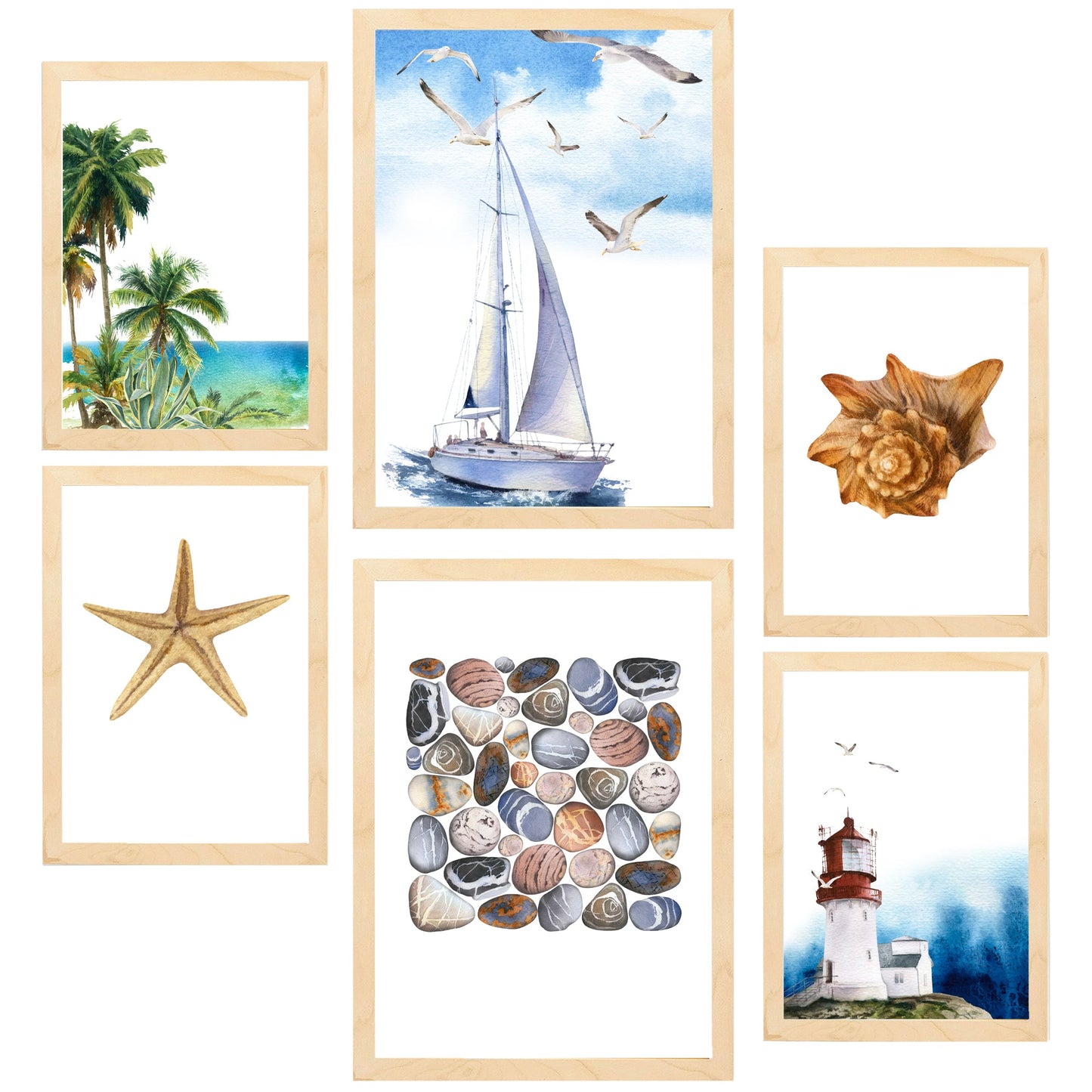 Composición mar azul